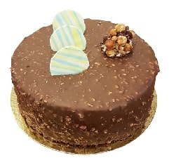 Zengin Lezzet 6-9 Kişilik Yuvarlak Sade Çikolatalı